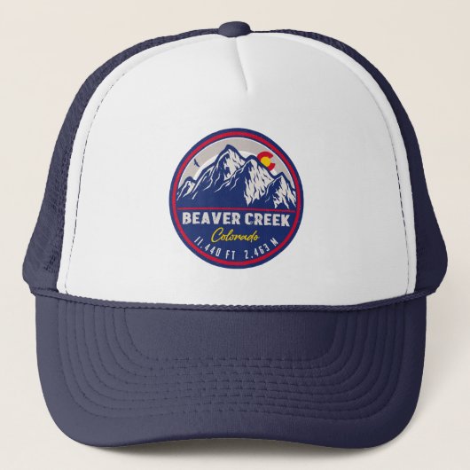 Casquette Beaver Creek Colorado Retro Sunset Souvenirs (Devant)