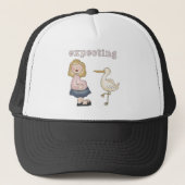 Casquette Bébé attendu - T-shirts et cadeaux de cigogne (Devant)