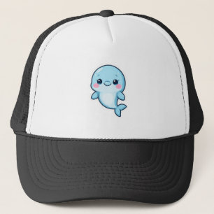 Casquette Bébé dauphin bleu Kawaii