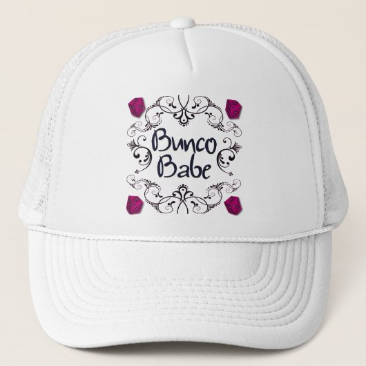 Casquette Bébé de Bunco avec le bouton de remous (Devant)