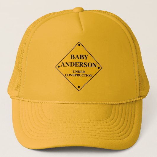 Casquette "Bébé en construction" (Devant)