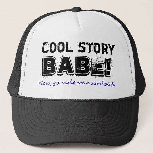 Casquette Bébé frais d'histoire, sandwich (Devant)