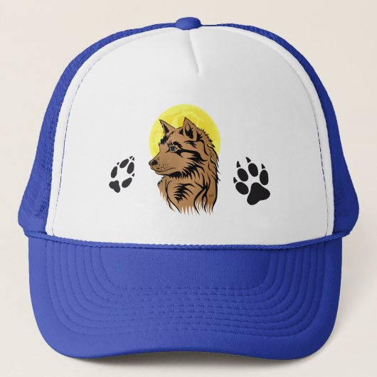 Casquette Bébé loup en rêve (Devant)