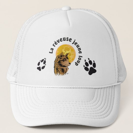 Casquette Bébé loup en rêve (Devant)
