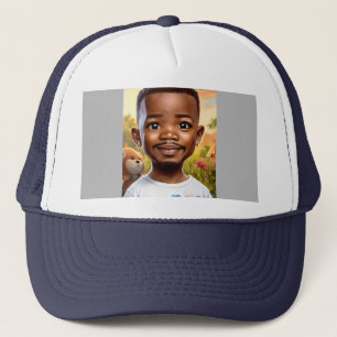 Casquette Bébé ultra-réaliste Jamie Foxx dessin animé avec d