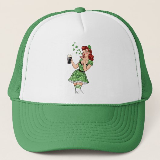 Casquette Beer Loving Irish Pin Up (Devant)