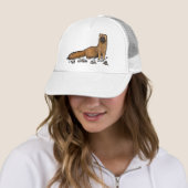 Casquette Belette mignonne du feu (En situation)