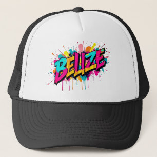 Casquette Bélize coloré style graffiti vêtements en tenue ca