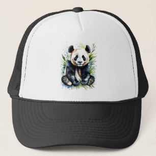 Casquette Belle aquarelle Panda Bear