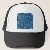Casquette Belle Belle Iridescente Blue Kaleidoscope Art (Devant)