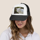 Casquette Belle Chat Blanc (En situation)