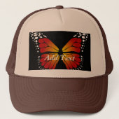 Casquette Belle Image de Papillon Ajouter Texte Imprimé-Cap (Devant)