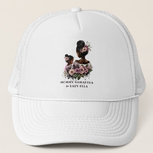 Casquette Belle mère et fille noire (7) (Devant)