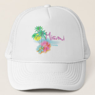 Casquette Belle Miami, Floride Palms Sun Cool