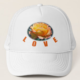 Casquette belle rose jaune fleur photo art