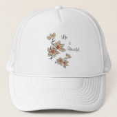 Casquette Belles fleurs (Devant)