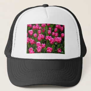 CASQUETTE BELLES TULIPES ROSES