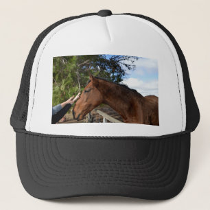 Casquette Bennie le Grand Cheval Brown Aimant Une Pat,
