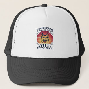 Casquette Berger Allemand Toi Chien Rétro Crépuscule Pattes_