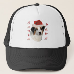 Casquette Berger australien Père Noël Paws