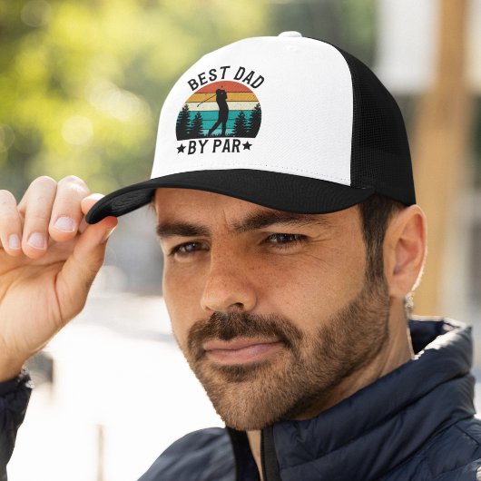 Casquette Best Dad By Par, Fun Gift For Golfer Dad