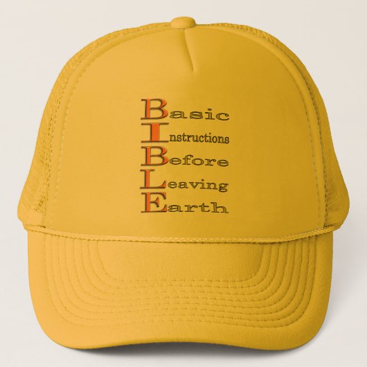 Casquette Bible - Instructions de base (Devant)