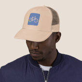 Casquette Bicyclette - Bleu bébé (En situation)