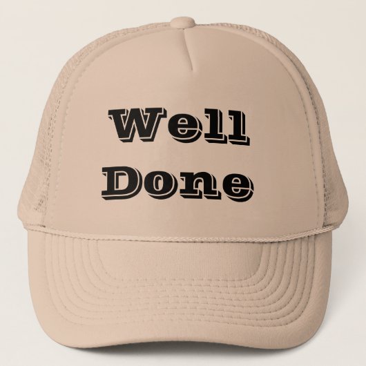 Casquette Bien joué sur un kaki (Devant)