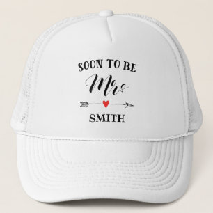 Casquette Bientôt être Mme nom personnalisé