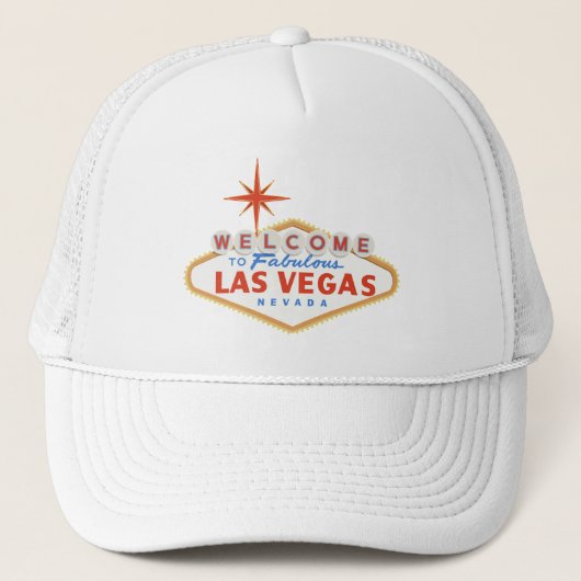 Casquette Bienvenue à Las Vegas Blanc (Devant)
