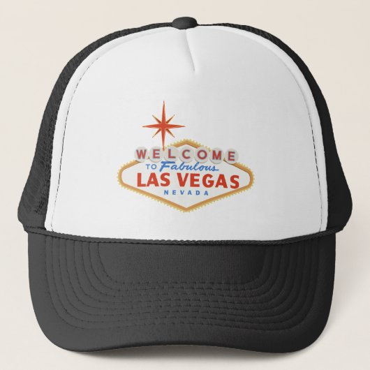 Casquette Bienvenue à Las Vegas Noir (Devant)