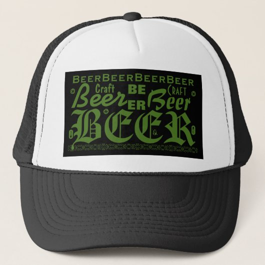 Casquette Bière artisanale, verte (Devant)