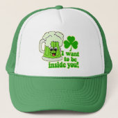 Casquette Bière drôle de vert de Jour de la Saint Patrick (Devant)