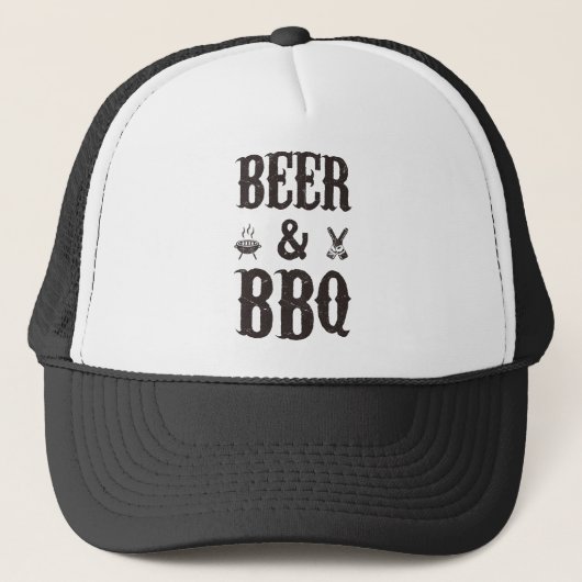 Casquette Bière et barbecue (Devant)