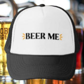 Casquette Bière moi | Chapeau de camion de typographie drôle