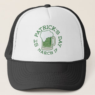 Casquette bière verte en détresse st patrick