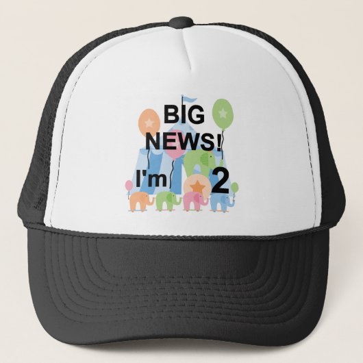 Casquette Big News Circus 2nd Birthday T-shirts et cadeaux (Devant)