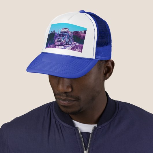 Casquette Big Rig Transporter Automobile Conduite Trucker Ha (En situation)