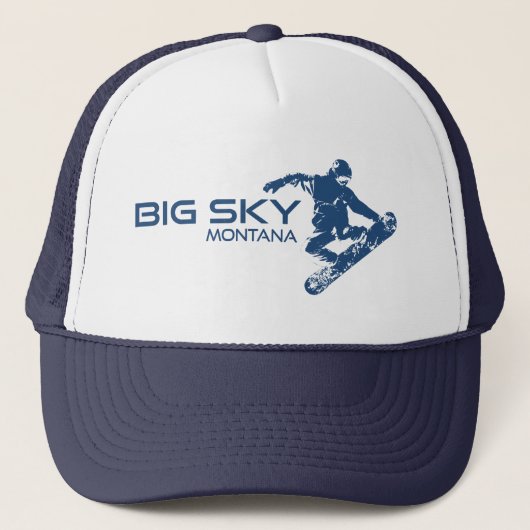 Casquette Big Sky Resort Montana Snowboardeur (Devant)