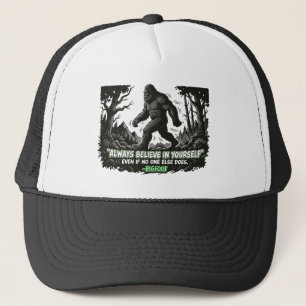 Casquette Bigfoot Croyez En Vous Citation Drôle De Sasquatch