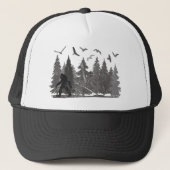 Casquette Bigfoot dans la forêt Sasquatch Yeti (Devant)