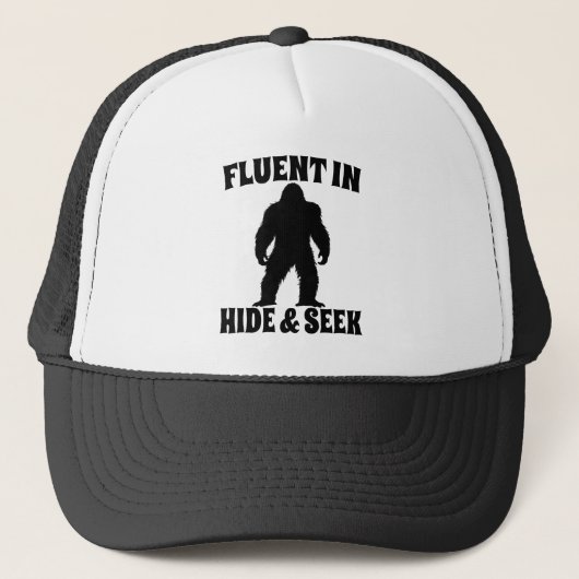 Casquette Bigfoot Drôle - Courant en Cache-Cache (Devant)