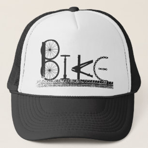 Casquette Bike Parts Word Graffiti Design urbain pour cyclis