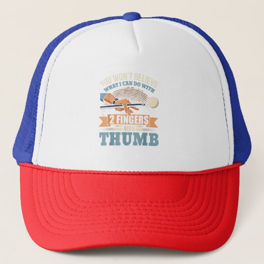 Casquette Billard drôle de piscine (Devant)
