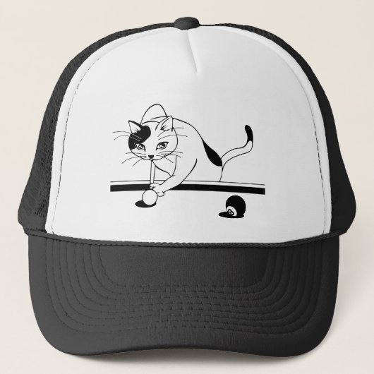 Casquette Billard Jeu Chat Visent À (Devant)