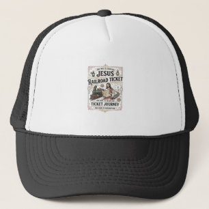 Casquette Billet de train Jésus Voyage Billet de train Jésus