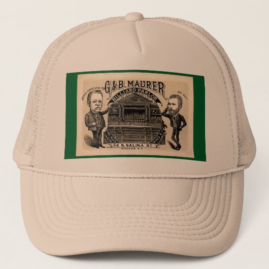 Casquette Billiards : Billiard Parlor ou Pool Hall Casquett (Devant)