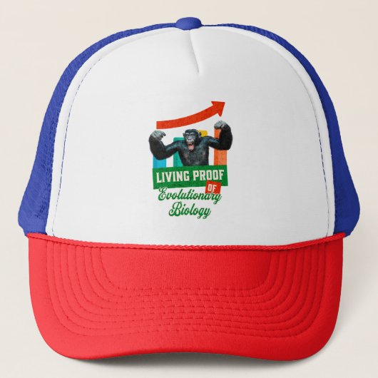 Casquette Biologie de l'évolution Humour des primates (Devant)