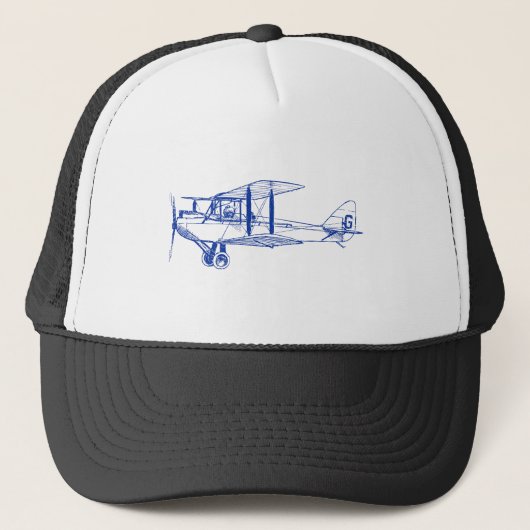 Casquette Biplane vintage - bleu marine (Devant)
