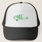 Casquette Biplane vintage - Vert d'herbe (Devant)